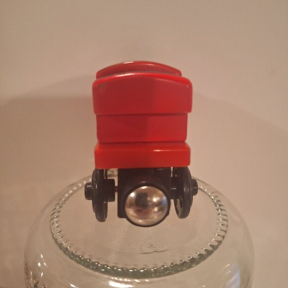 2012 Music Caboose Sodor Train Line Tested Works Red W Black Roof Wood Plastic - Picture 5 of 8